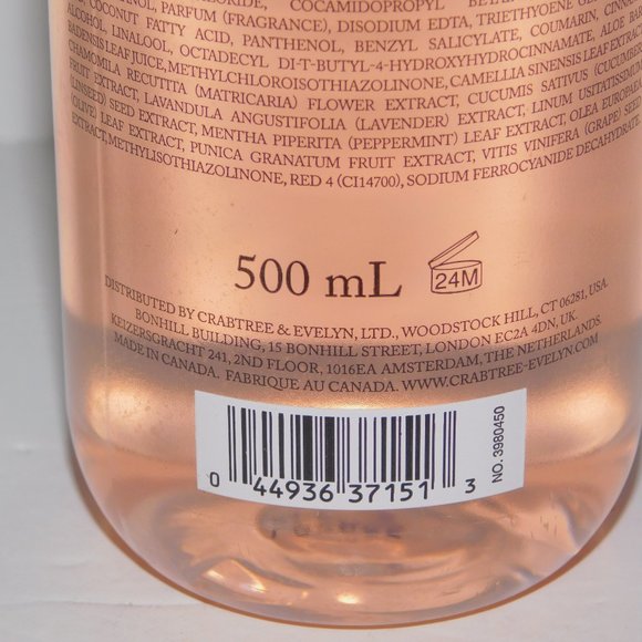 Crabtree & Evelyn Sweet Almond Oil Bath & Shower Gel 500 ml / 16.9 fl oz NEW - Picture 7 of 7